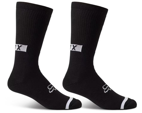 Fox Racing 10" Defend Crew Socks (Black) (L/XL)